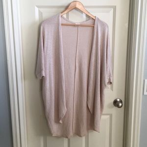 Open cardigan sweater